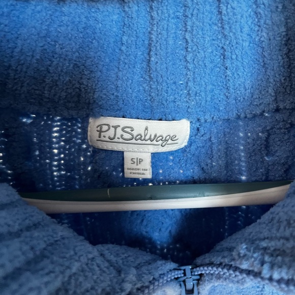 Blue Cable Knit Sweater - Picture 3 of 4